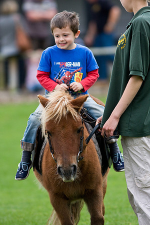 Children's Pony rides - Grandson Thomas first ride